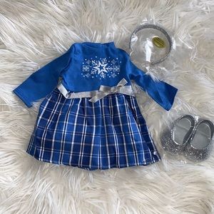 American Girl Star and Snow Dress for Bitty Baby